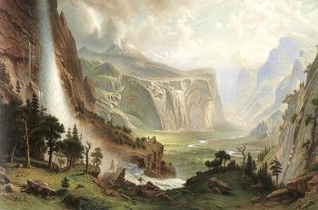 Albert Bierstadt : The Domes of the Yosemite